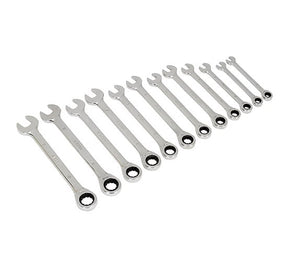 Siegen S0634 From Sealey Ratchet Combination Spanner Set 12pc Metric - Spanners - SLY-12567 - Sealey Tools UK - Trade Counter Direct