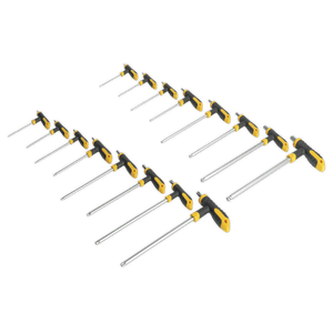 Siegen S0916 16pc T - Handle TRX - Star* & Hex Key Set - S0916 - Sealey Tools UK - Trade Counter Direct