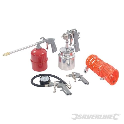 Silverline Air Tools and Compressor Accessories Kit 5pce 5pce - 633548 - 633548 - Silverline - Trade Counter Direct