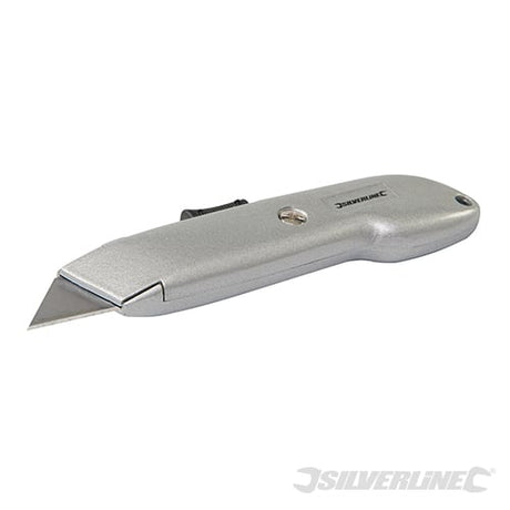 Silverline Auto Retractable Safety Knife 140mm - CT11 - CT11 - Silverline - Trade Counter Direct