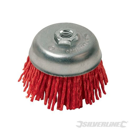 Silverline Filament Abrasive Cup Brush 100mm Coarse - 220410 - 220410 - Silverline - Trade Counter Direct