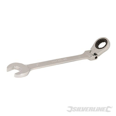 Silverline Flexible Head Ratchet Spanner 27mm - 993058 - 993058 - Silverline - Trade Counter Direct