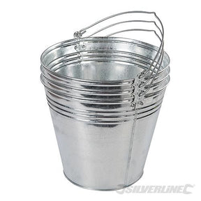 Silverline Galvanised Bucket 3pk 14Ltr - 907044 - 907044 - Silverline - Trade Counter Direct