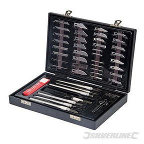 Silverline Hobby Knife Set 51pce 51pce - 251239 - 251239 - Silverline - Trade Counter Direct