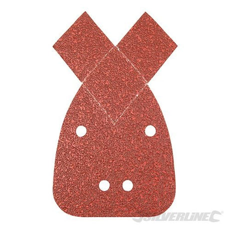 Silverline Hook and Loop Detail Sander Sheets with 2 Tips 140mm 10pk 60 Grit - 536093 - 536093 - Silverline - Trade Counter Direct