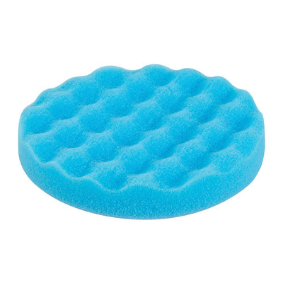 Silverline Hook & Loop Contoured Foam Polishing Head - 150mm Medium Blue - 324893 - TS324893 - Silverline - Trade Counter Direct