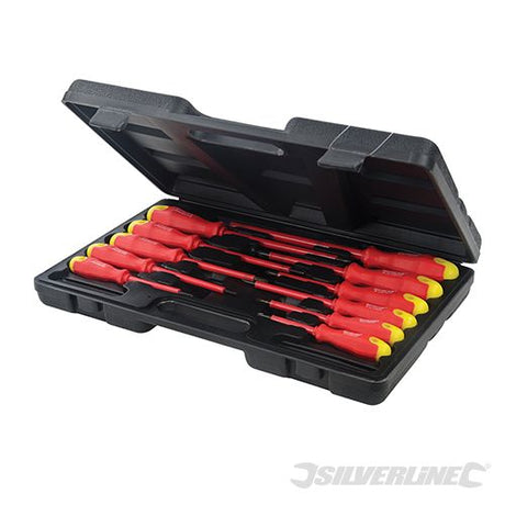 Silverline Insulated Soft - Grip Screwdriver Set 11pce 11pce - 918535 - 918535 - Silverline - Trade Counter Direct