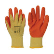 Silverline Latex Builders Gloves 12 Pairs L 9 - 909752 - 909752 - Silverline - Trade Counter Direct