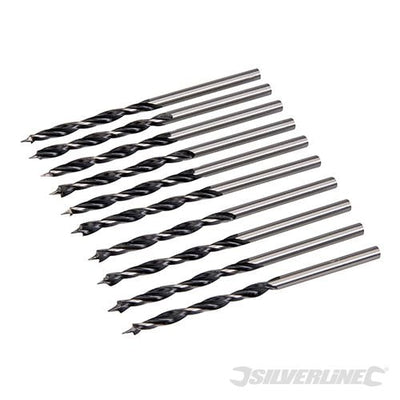 Silverline Lip and Spur Drill Bits 3mm 10pk - 612120 - 612120 - Silverline - Trade Counter Direct