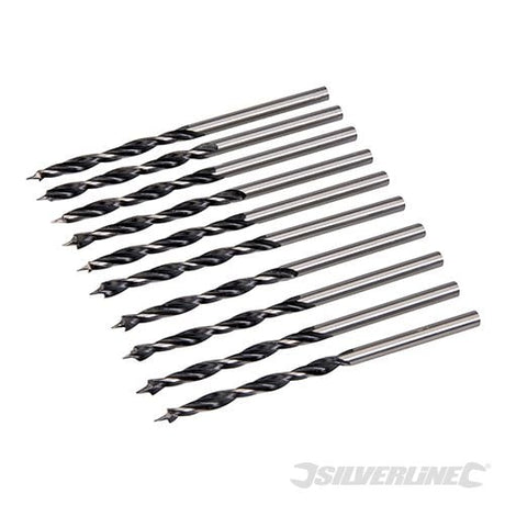 Silverline Lip and Spur Drill Bits 3mm 10pk - 612120 - 612120 - Silverline - Trade Counter Direct