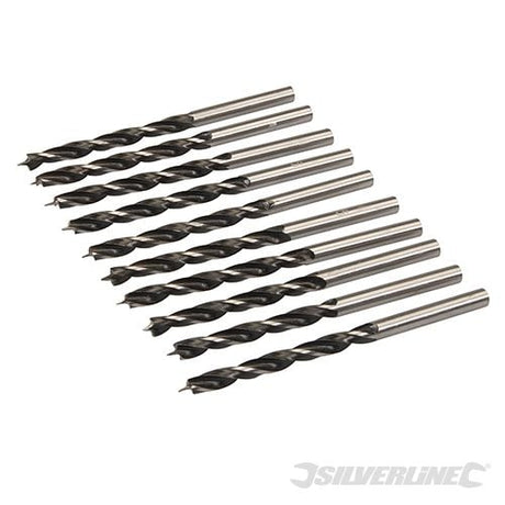 Silverline Lip and Spur Drill Bits 5mm 10pk - 637440 - 637440 - Silverline - Trade Counter Direct