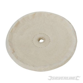 Silverline Loose - Leaf Cotton Buffing Wheel 150mm - 868743 - 868743 - Silverline - Trade Counter Direct
