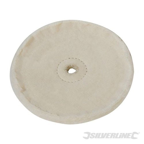 Silverline Loose - Leaf Cotton Buffing Wheel 150mm - 868743 - 868743 - Silverline - Trade Counter Direct