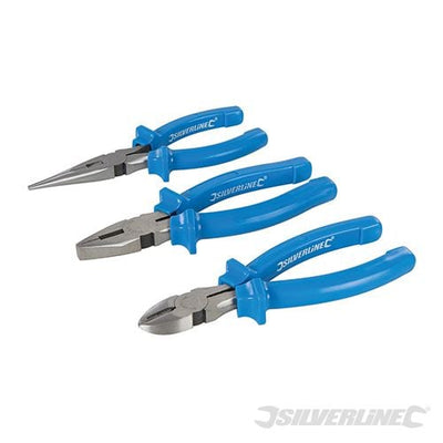 Silverline Pliers Set 3pce 160mm - 427610 - 427610 - Silverline - Trade Counter Direct