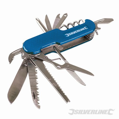 Silverline Pocket Knife 14 - Function 75mm - 270627 - 270627 - Silverline - Trade Counter Direct