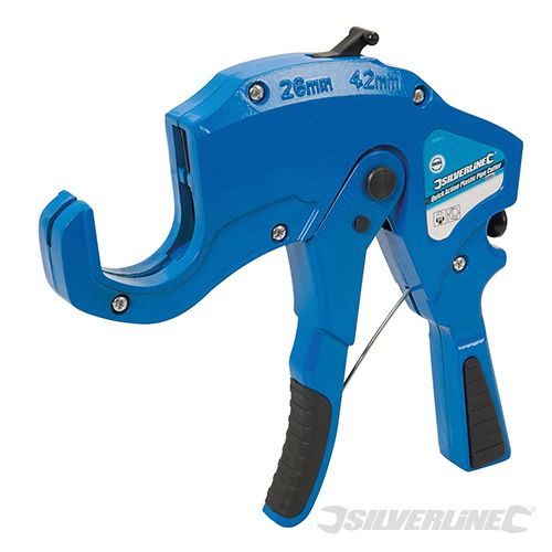 Silverline Quick - Action Plastic Pipe Cutter 42mm - 633617 - 633617 - Silverline - Trade Counter Direct
