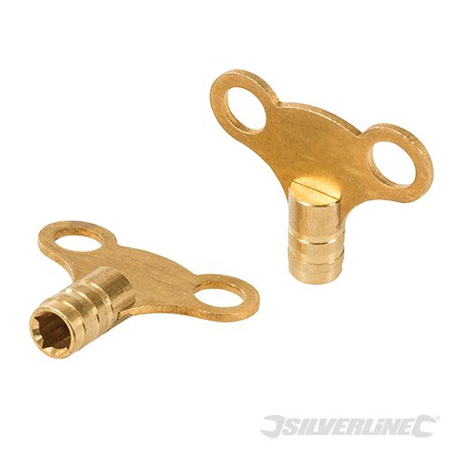 Silverline Radiator Bleed Keys Clock Type 2pk 2pk - 864777 - 864777 - Silverline - Trade Counter Direct