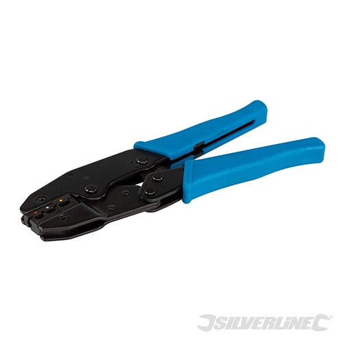 Silverline Ratchet Crimping Tool 220mm - PL55 - PL55 - Silverline - Trade Counter Direct