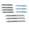 Silverline Recip Saw Blades for Wood and Metal 10pce HCS - 240 and 150mm - 783087 - 783087 - Silverline - Trade Counter Direct