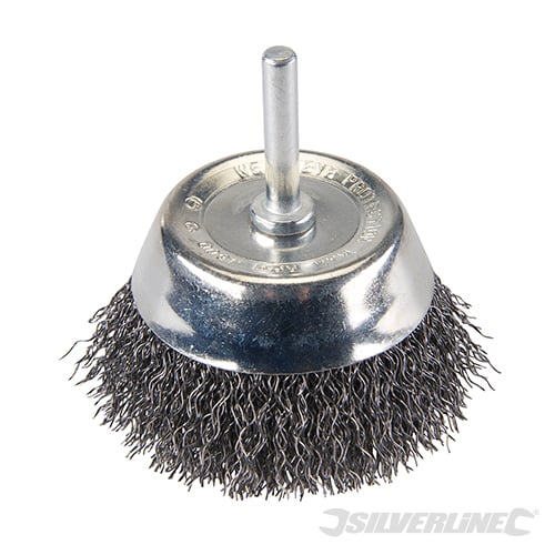 Silverline Rotary Steel Wire Cup Brush 75mm - PB04 - PB04 - Silverline - Trade Counter Direct
