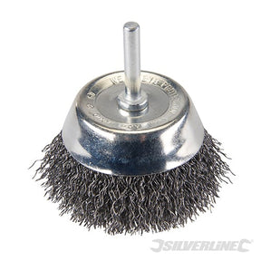 Silverline Rotary Steel Wire Cup Brush 75mm - PB04 - PB04 - Silverline - Trade Counter Direct