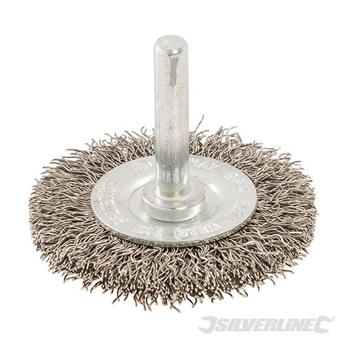 Silverline Rotary Steel Wire Wheel Brush 50mm - 571536 - 571536 - Silverline - Trade Counter Direct