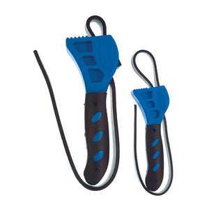 Silverline Rubber Strap Wrenches Set 2pce 500 and 600mm - 598531 - 598531 - Silverline - Trade Counter Direct