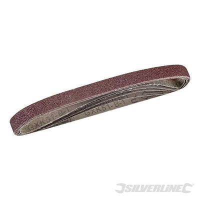 Silverline Sanding Belts 13 x 457mm 5pk 40 Grit - 950457 - 950457 - Silverline - Trade Counter Direct