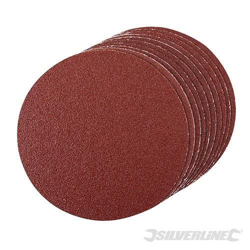 Silverline Self - Adhesive Sanding Discs 150mm 10pk 60 Grit - 918544 - 918544 - Silverline - Trade Counter Direct