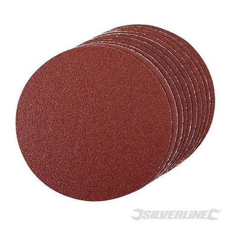Silverline Self - Adhesive Sanding Discs 150mm 10pk 60 Grit - 918544 - 918544 - Silverline - Trade Counter Direct