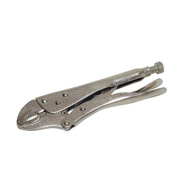 Silverline Self - Locking Pliers - 220mm Curved - PL100 - TSPL100 - Silverline - Trade Counter Direct