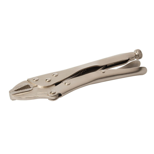 Silverline Self - Locking Pliers - 220mm Straight - PL101 - TSPL101 - Silverline - Trade Counter Direct