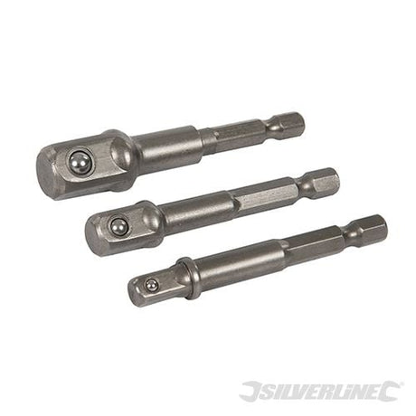 Silverline Socket Driver Set 3pce 1/4", 3/8" and 1/2" - 819713 - 819713 - Silverline - Trade Counter Direct