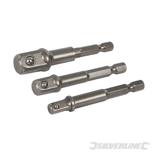 Silverline Socket Driver Set 3pce 1/4", 3/8" and 1/2" - 819713 - 819713 - Silverline - Trade Counter Direct