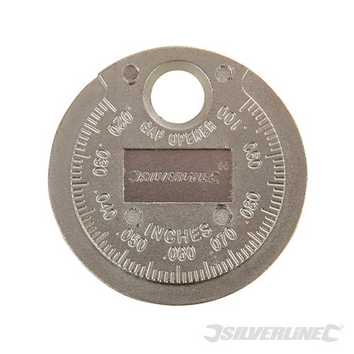 Silverline Spark Plug Gap Tool 0.5 - 2.55mm / 0.02 - 0.1" - 202148 - 202148 - Silverline - Trade Counter Direct