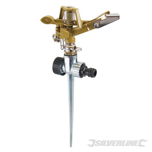 Silverline Spiked Impulse Sprinkler 1/2" Male - 300mm - 868552 - 868552 - Silverline - Trade Counter Direct