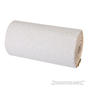Silverline Stearated Aluminium Oxide Roll 5m 120 Grit - 589697 - 589697 - Silverline - Trade Counter Direct
