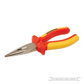 Silverline VDE Expert Long Nose Pliers 160mm - 633651 - 633651 - Silverline - Trade Counter Direct