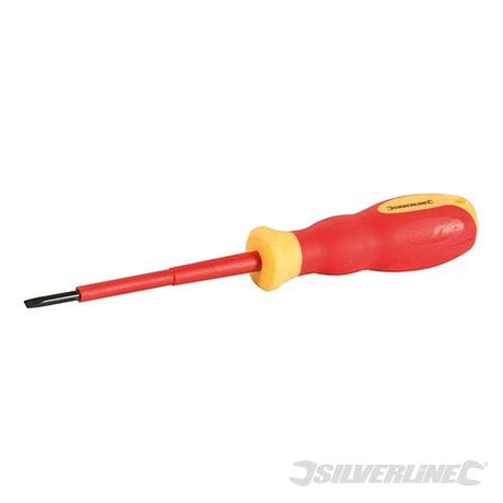 Silverline VDE Soft - Grip Electricians Screwdriver 0.5 x 3 x 75mm - 802857 - 802857 - Silverline - Trade Counter Direct