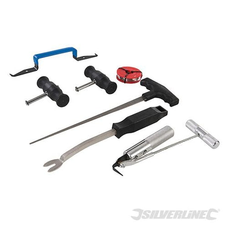 Silverline Windscreen Removal Kit 7pce 7pce - 554603 - 554603 - Silverline - Trade Counter Direct