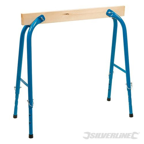 Silverline Wood Adjustable Trestle 150kg - 513446 - 513446 - Silverline - Trade Counter Direct
