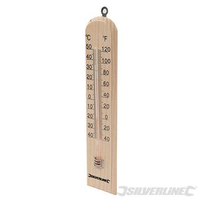 Silverline Wooden Thermometer - 40deg to +50degC - 490745 - 490745 - Silverline - Trade Counter Direct