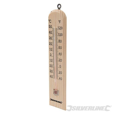 Silverline Wooden Thermometer - 40deg to +50degC - 490745 - 490745 - Silverline - Trade Counter Direct