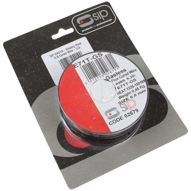SIP 0.45kg x 0.8mm Flux - Cored Welding Wire Pack - 04010 - SIP-04010 - SIP Tools UK - Trade Counter Direct
