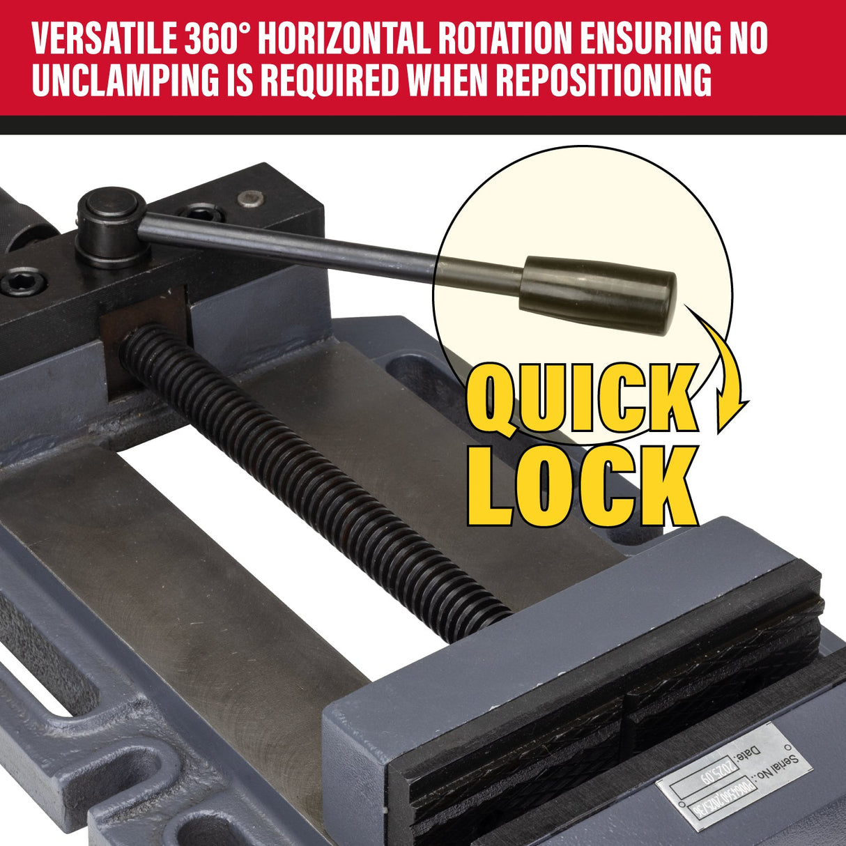 SIP 10" Quick Lock Machine Vice - SIP-01731 - SIP Tools UK - Trade Counter Direct