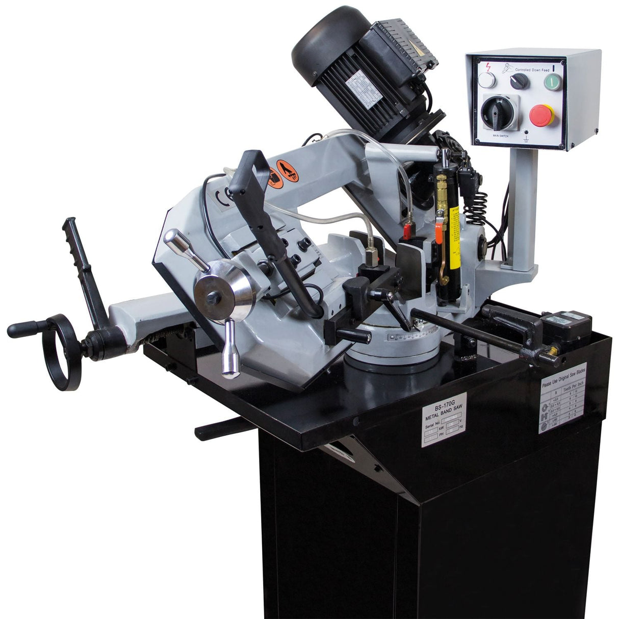 SIP 10" Swivel Head Pull - Down Metal Bandsaw - 01524 - SIP-01524 - SIP Tools UK - Trade Counter Direct