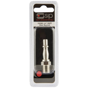 SIP 1/4" Male Bayonet Adaptor - SIP-04080 - SIP Tools UK - Trade Counter Direct