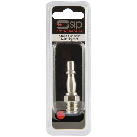 SIP 1/4" Male Bayonet Adaptor - SIP-04080 - SIP Tools UK - Trade Counter Direct