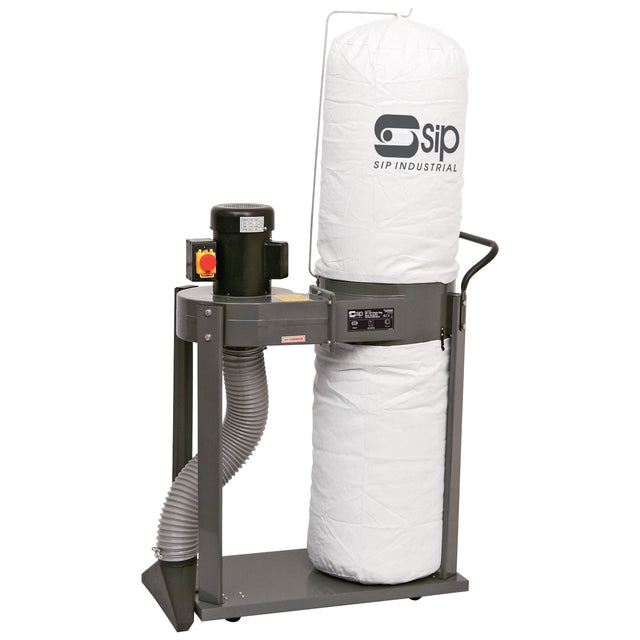 SIP 1HP Single Bag Dust Collector w/ Attachments - SIP-01969 - SIP Tools UK - Trade Counter Direct