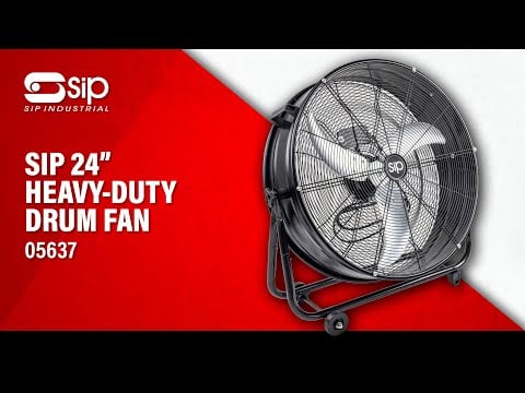 SIP 24" Heavy - Duty Drum Fan - 05637 - SIP-05637 - SIP Tools UK - Trade Counter Direct